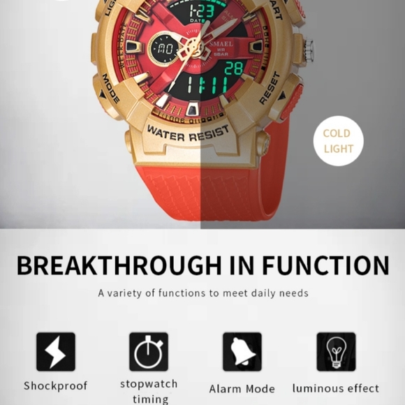 G Style Military Chronograph Digital Sport Watch - Picture 9 of 12